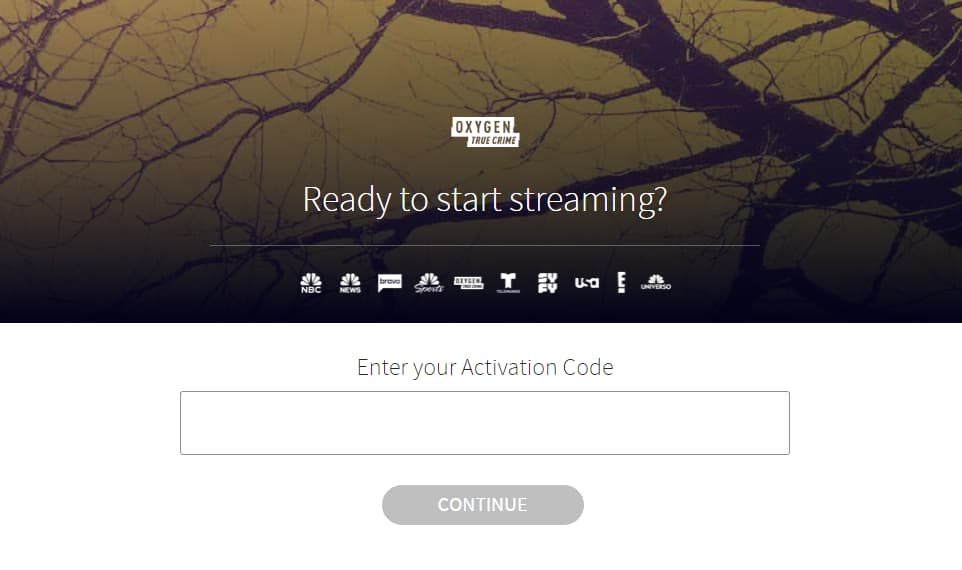 Oxygen com Link Activation Code on Roku, Fire TV, Apple TV, or Android