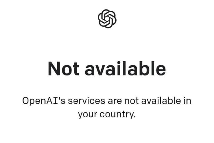 OpenAis Services Are Not Available in Your Country